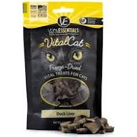 Vital Essentials Freeze Dried Duck Liver for Cats, .9oz