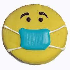 Pawsitively Gourmet Iced Cookie - Mask Emoji Face