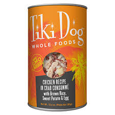 Tiki Dog Can Chicken & Crab 13.6 oz