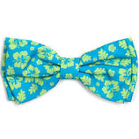 Worthy Dog Bow Tie "Aloha Flower", Turquoise